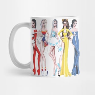 girls social networks Mug